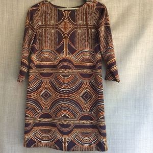 The Limited Earth Tone Geo Print Sheath Dress